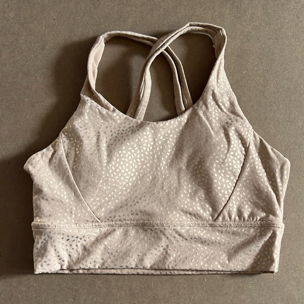 BuffBunny Rosa Sports Bra - Beige Gold Bossy